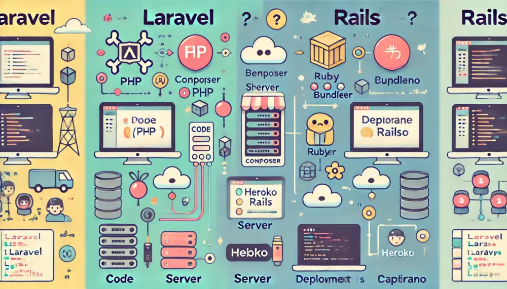 LaravelとRailsのデプロイはどう違う？初心者向け完全ガイド | OZの教える×プログラミング成長記